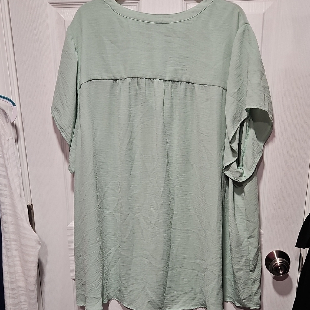 Torrid Mint Green V-Neck Top - Picture 4 of 4